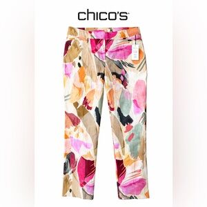 Chico’s So Slimming 180 Brigitte Fancy Flight Pants 2.5R NWT